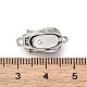 Застежки из эпоксидной смолы с отделкой из латуни KK-P291-35P-3