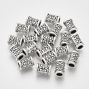 Сплавочные овальные бусины тибетского стиля  TIBE-Q097-03AS-LF