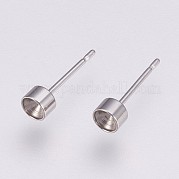Серьги-гвоздики из нержавеющей стали 304 STAS-I088-H-04P