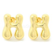 Серьги из латуни с покрытием стойки EJEW-S222-01G-H