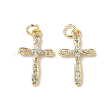 Латунные микро проложить кубического циркония подвески KK-Q068-49C-G-1