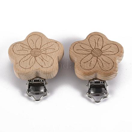 Зажимы для соски из бука WOOD-T015-24-1