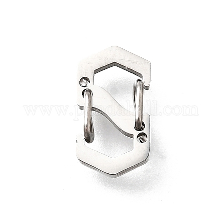 Фурнитура для застежки брелока из нержавеющей стали 304 STAS-U051-01A-P-1