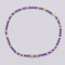Bohemian Style Rainbow Glass & Brass Beaded Handmade Fashion Women's Bracelet