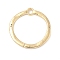 Alloy Pendants, Round Ring Charms, Rack Plating, Lead Free & Cadmium Free, Golden, 34x33x2.5mm, Hole: 3.6mm