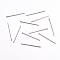 Tarnish Resistant 304 Stainless Steel Flat Head Pins, Stainless Steel Color, 25x0.7mm, Head: 1.8mm