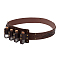 Imitation Leather Belt,, with Glass Bottle, Casual Dress with Single Prong Buckle for Jeans, Coconut Brown, 57-7/8 inch(147cm)