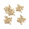 304 Stainless Steel Pendants, Tree of Life, Golden, 20.5x20x1mm, Hole: 2.5mm