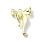 Alloy with Accylic Pendants, Bowknot, Golden, 24x16.5x5mm, Hole: 0.5mm
