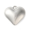 CCB Plastic Pendants, Heart Charms, Platinum, 35.5x35.5x4mm, Hole: 3.5mm