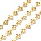 Rack Plating Brass Oval Link Chains, Soldered, with Spool, Cadmium Free & Lead Free, Real 18K Gold Plated, 5.5x5x2mm