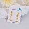 304 Stainless Steel Earring Sets, Sun & Star & Moon, Golden, 6.5~11x7.5~14mm