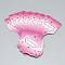 Cardboard Necklace & Bracelet Display Cards, Hot Pink, 9x3.5cm
