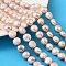 Natural Cultured Freshwater Pearl Beads Strands, Two Sides Polished, Grade 4A, Thistle, 10~11mm, Hole: 0.6mm, about 36~38pcs/strand, 13.70