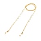 304 Stainless Steel Eyeglasses Chains, Neck Strap for Eyeglasses, with Natural Amazonite, Lobster Claw Clasps and Rubber Loop Ends, Golden, 27.95 inch(71cm)