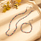 201 Stainless Steel Enamel Cable Chain Bracelets & Necklaces Sets for Women, Colorful