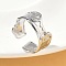 304 Stainless Steel Rings, Platinum, 9.5mm
