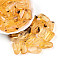 Transparent Acrylic Beads, Rectangle, Two Tone, Goldenrod, 23~23.5x11x9.2mm, Hole: 1.6mm, about 11pcs/20g