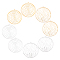 DICOSMETIC 8Pcs 2 Style Stainless Steel Round Vortex Pendants Spiral Pendants Ocean Wave Pendants Surf Wave Charm Flat Round Filigree Charms for Jewelry Making Craft