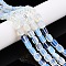Opalite Beads Strands, Cuboid, 7.5~11x5.5~8.5x7~8.5mm, Hole: 1mm, about 34pcs/strand, 14.96~15.6''(38~39cm)
