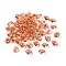 Glass Charms, Faceted, Cone, Orange Red, 8x4mm, Hole: 1~1.2mm