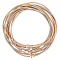10Pcs 3 Colors Carbon Steel Wire Spring Chains Stretch Bracelet, Guitar String Coil Bracelet for Women, Mixed Color, Inner Diameter: 2-1/4 inch(5.7cm)