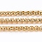 Ion Plating(IP) 304 Stainless Steel Venetian Chains/Box Chains, Unwelded, with Spool, Golden, 1.5x1.5mm, about 65.61 Feet(20m)/roll