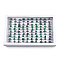 Synthetic Malachite Geometry Finger Rings, Heart & Rhombus & Triangle & Rectangle Alloy Rings for Women, Inner Diameter: 17.3~19.1mm