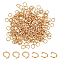 UNICRAFTALE about 240pcs Golden Open Jump Rings 304 Stainless Steel O Shape Rings Jewelry Findings for DIY Bracelets Necklaces Jewelry Craft Making