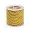 11M Polyester Braided Cord with Cotton Core, Gold, 2.5mm, about 10.0465 Yards(11m)/Roll