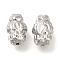 Brass Beads, Cadmium Free & Nickel Free & Lead Free, Nuggets, Platinum, 10.5x6.5mm, Hole: 1mm