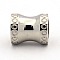 Tarnish Resistant Stainless Steel Beads, Large Hole Column Beads, Stainless Steel Color, 12x10mm, Hole: 6mm
