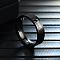Hand in Hand Pattern 201 Stainless Steel Finger Couple Rings, Black, US Size 8(18.1mm)