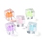 Transparent Acrylic Bead, Cube, 12.5x12.5x12.5mm, Hole: 3mm, 252pcs/500g