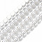Brass Claw Chains, with ABS Plastic Imitation Pearl Beads, with Spool, Silver, SS16, 4mm, about 10yards/roll(9.14m/roll)