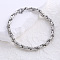 Stainless Steel Cable Chain Bracelets for Men Women, Stainless Steel Color