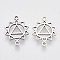 Tibetan Style Alloy Links connectors, Chakra, Cadmium Free & Nickel Free & Lead Free, Manipura, 20x14x1.5mm, Hole: 1.2mm, about 675pcs/500g