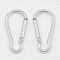 Aluminum Rock Climbing Carabiners, Key Clasps, Quick Links, Silver, 50x24x4mm