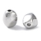 Rack Plating Alloy Beads, Irregular Oval, Platinum, 8x7x6mm, Hole: 1.2mm
