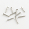 Tarnish Resistant 304 Stainless Steel Tie Tacks Lapel Pin Brooch Findings, Stainless Steel Color, 8mm, Head: 2mm, Pin: 1.2mm