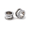 201 Stainless Steel European Beads, Large Hole Beads, Column, Stainless Steel Color, 8x5mm, Hole: 5mm