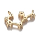 Кулоны из латуни с прозрачным фианитом ZIRC-F120-019G-01-2