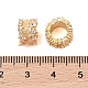 Латунные микропаве из прозрачного кубического циркония KK-B100-020G-3