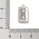 Латунь с подвесками из прозрачного кубического циркония KK-Z061-21C-P-3