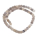 Серые натуральные бусины из агата  G-U021-B01-02-3