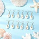 Серьги-подвески в форме ракушки EJEW-JE06415-1