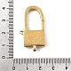 Застежки-клешни из прозрачной латуни с кубическим цирконием KK-Z078-48B-G-3