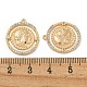 Подвески из латуни с прозрачным фианитом KK-N254-101G-3
