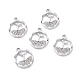 Подвески сплава Rhinestone ALRI-C008-01P-3