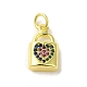 Латунные микро проложить кубического циркония подвески KK-M283-28A-02-1